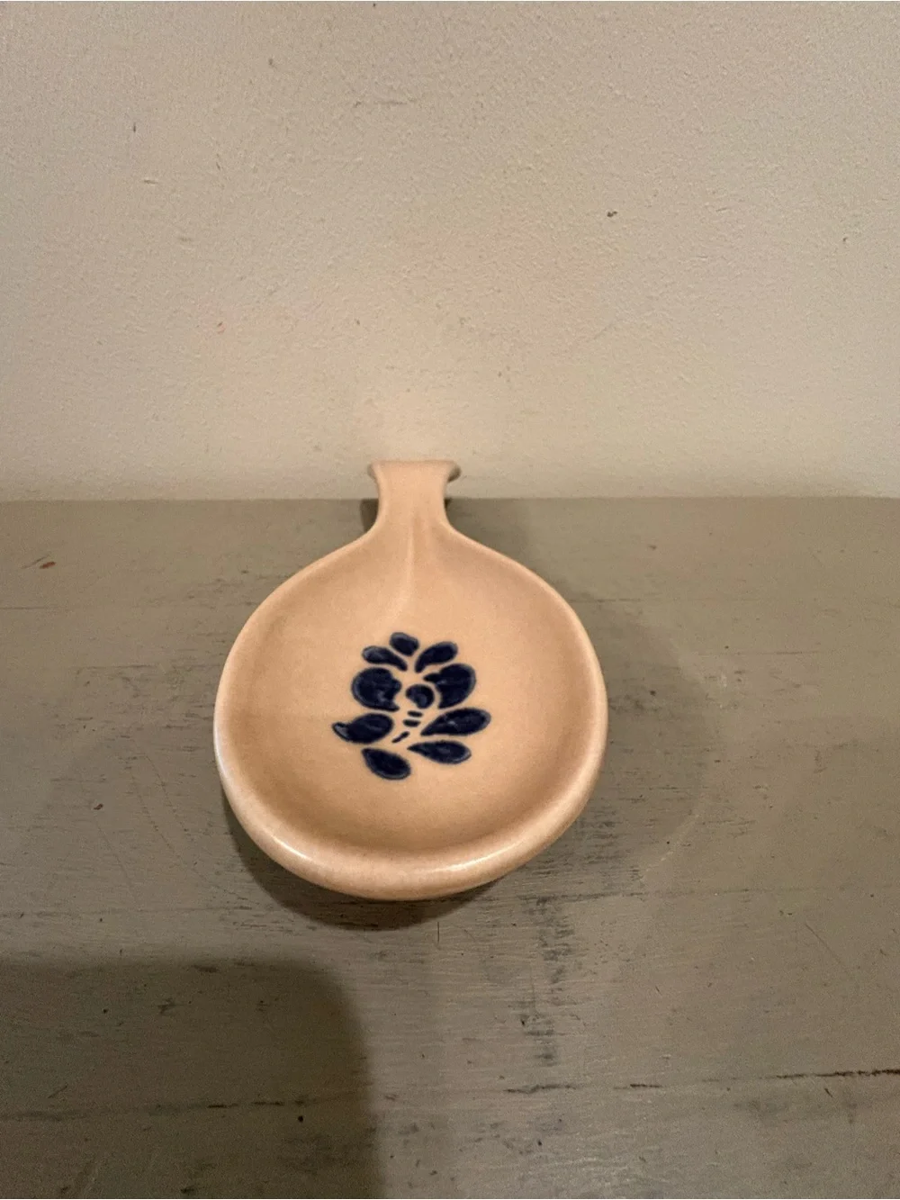 VTG Pfaltzgraff Folk Art Stoneware Spoon Rest